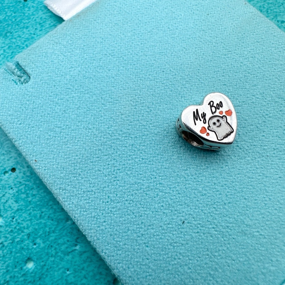 Pandora My Boo Halloween ghost charm sterling silver - Picture 4 of 8